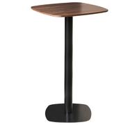 Bar Table MORELLA Black/ Dark Brown 60 cm 60 cm
