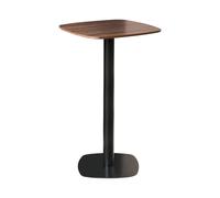 Bar Table MORELLA Black/ Dark Brown 60 cm 60 cm