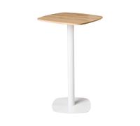 Bar Table MORELLA Light Brown/ White 60 cm 60 cm