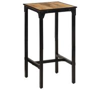 Bar table Natural mango wood top 60x55x107 cm powder-coated sturdy iron frame