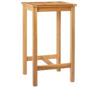 vidaXL Bar Table Natural 60 x 60 x 105 cm Solid-Teak