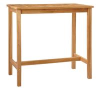 Bar Table Natural Solid Teak Wood Modern Furniture Outdoor Settings vidaXL