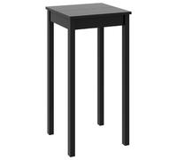 Bar Table Outdoor Patio Bistro Pub Breakfast Bar Height Table MDF Black vidaXL