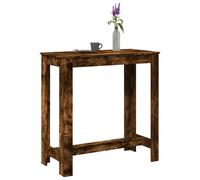 Bar Table Smoked Oak 102x50x103.5 cm Engineered Wood