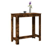 vidaXL Bar Table Kitchen Pub Table Bistro Table Smoked Oak Engineered Wood