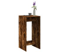 Bar Table Smoked Oak 51x50x103.5 cm Engineered Wood Perch Height and Bistro