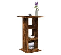 vidaXL Bar Table with Storage Pub Bistro Table Smoked Oak Engineered Wood