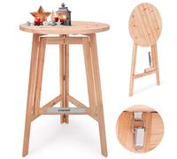 Bar Table Solid Wood 111x80cm Foldable