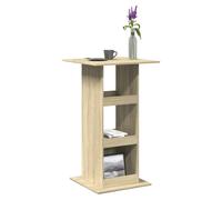 Bar table Sonoma Oak 60x60x102cm Engineered Wood Modern 1 Shelf UrbanBistroSlim