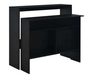 Bar Table with 2 Table Tops Coffee Tall Breakfast Stand Multi Colours vidaXL