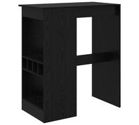 Bar Table with Racks Kitchen Pub Table Bistro Table Engineered Wood vidaXL