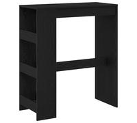 Bar Table with Racks Kitchen Pub Table Bistro Table Engineered Wood vidaXL
