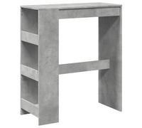 Bar Table with Racks Kitchen Pub Table Bistro Table Engineered Wood vidaXL