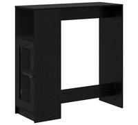 Bar Table with Racks Kitchen Pub Table Bistro Table Engineered Wood vidaXL