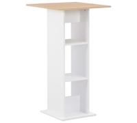 Bar Table with Shelf Classic Pub 60x60x110cm Chipboard Multi Colours vidaXL