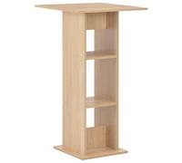 vidaXL Bar Table Oak Home Kitchen Coffee Dining Tall Breakfast Side End Stand