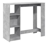vidaXL Bar Table with Shelf Pub Table Bistro Table Sonoma Oak Engineered Wood