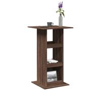 Bar Table with Storage Brown Oak 60x60x102 cm Engineered Wood Berkfield Home Brown One Size