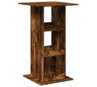 vidaXL Bar Table with Storage Smoked Oak 60x60x102 cm Engineered Wood