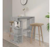 Bar Table with Storage Rack Old Wood 100x48x101.5 cm