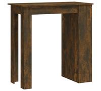 Bar Table with Storage Rack Bar High Table Pub Table Engineered Wood vidaXL