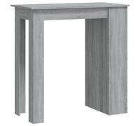 Bar Table with Storage Rack Bar High Table Pub Table Engineered Wood vidaXL