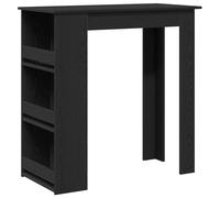 Bar Table with Storage Rack Bar High Table Pub Table Engineered Wood vidaXL
