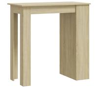 Bar Table with Storage Rack Bar High Table Pub Table Engineered Wood vidaXL