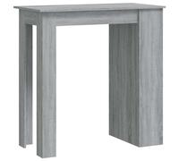 Vidaxl Bar Table With Storage Rack Grey Sonoma 102X50X103.5Cm Engineered Wood
