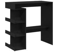 vidaXL Bar Table Black Oak 100 x 48 x 101.5 cm Engineered Wood