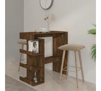Bar Table with Storage Rack Chipboard Bar High Table Multi Colours vidaXL