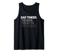 Bar Tender Bartender The Man Myth Legend Gift Tank Top