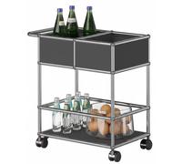 Bar trolley USM Haller anthracite grey - USM LOOM BOOK 20_33