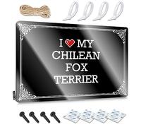 Bar Wall Decor I Love My Chilean Fox Terrier Tin Sign Mancave Accessories Men Little Man Cave Sign(20X30CM)