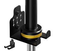 Bar Wall Mount - Bar Hanger, Secure Vertical Hanger | Organize Your Gym, Multiple Bars Vertically, A Long Lifespan Steel Construction, Efficient Space Avoids