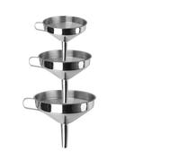 Bar Wine Beer Oil Flask Funnel Metal Stainless Steel With Detachable Filter For Canning Kitchen Tools Accessories(L)