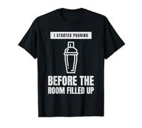 Bar Work Night Shift Late Shift Behind The Counter Bartender Value Graphic T-Shirt
