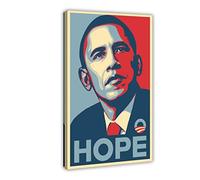 Barack Obama Hope Poster Canvas Poster Bedroom Decor Sports Landscape Office Room Decor Gift Frame-style 16x24inch(40x60cm)