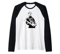 Barack Obama Playing Guitar 44th President Patriotic Raglan Baseball Tee