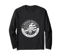 Barack Obama Tribute Art Change Courage Unity Long Sleeve T-Shirt