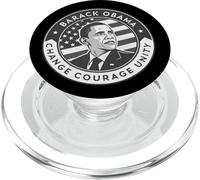 Barack Obama Tribute Art Change Courage Unity PopSockets PopGrip for MagSafe