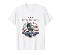 Barack Obama Tribute Art Hope Lives On T-Shirt