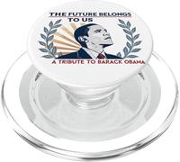Barack Obama Tribute Art The Future Belongs to Us PopSockets PopGrip for MagSafe