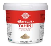 Baracke 100% Pure Tahini, All-Natural, Gluten Free, Vegan, Non GMO, Keto Friendly, Kosher, Halal (3kg)