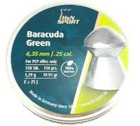 Baracuda Green Airgun Pellets .25/6.35 L737