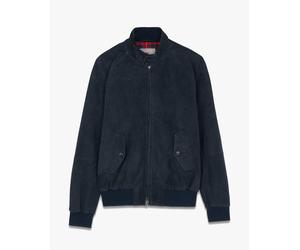 Baracuta G9 Suede Harrington Jacket - Navy