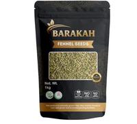 Barakah Fennel Seeds 1kg - Whole Fennel Seed for Cooking, Baking & Herbal Tea - Pure Saunf Spice for Indian & Mediterranean Dishes - 100% Natural, Non-GMO & Vegan-Friendly