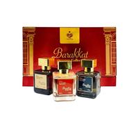 Barakkat Collection Gift Box 3 x 50ml Eau de Parfum Luxury Unisex Perfume Set, Rouge 540, Satin Oud & Rouge 540 Extrait de Parfum Long-Lasting Fragrance for Men & Women