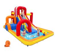 Baralir Perfect Garden-Sized Bouncy Castle with Entertainment Bundle, Inflatable Water Slide, Tough Construction, Easy Setup, and UK Safety Standards
