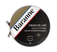 Baranne - Luxury Black Shoe Polish - Leather Shoe - French Bee Wax - Revives Colours, Nourishes and Softens - Deep Care and Superior Long Lasting Shine - Box 75ml